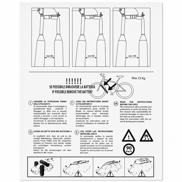 Portabici da tetto SENIOR 7009 per barre portatutto – La Prealpina – foto 5