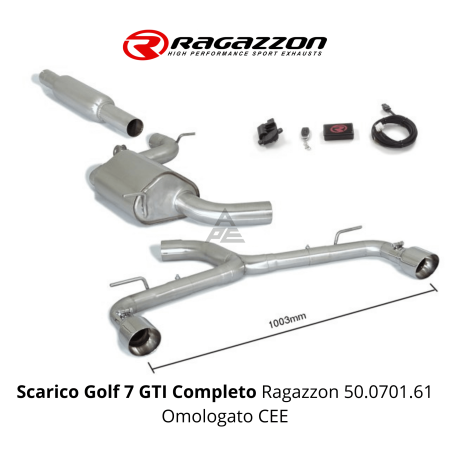 Scarico Golf 7 GTI Completo Ragazzon 50.0701.61