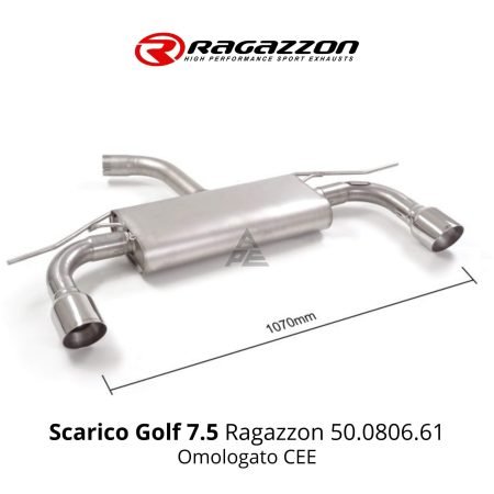 Scarico Golf 7.5 Doppia Uscita Ragazzon 50.0806.61