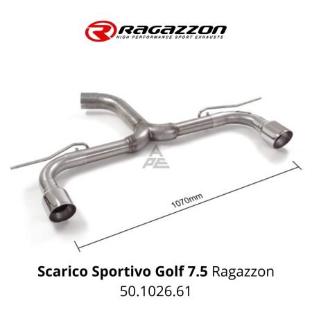Scarico Sportivo Golf 7.5 Doppia Uscita Ragazzon 50.1026.61