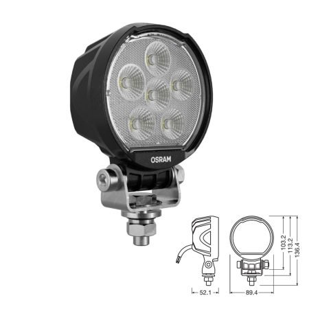 Faretto LED 20W 2000 Lumen WL VX100-WD – Universale 12V/24V per auto e mezzi agricoli
