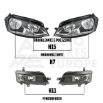 Kit Lampade LED Anteriori per VW Golf 7 – Alta Luminosità e Facilità di Installazione – foto 3