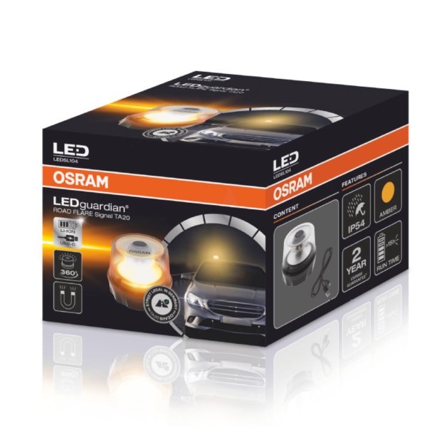 Lampeggiante Led Arancio Emergenza LEDGUARDIAN Osram – foto 3