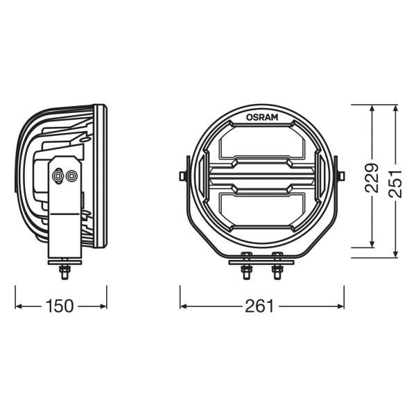 Faro LED Osram MX260-CB 60/2,5W – foto 5