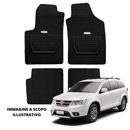 LUCEV Tappetini in Gomma per Fiat Freemont (05/11>), Nero