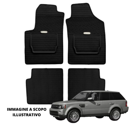 LUCEV Tappetini in Gomma per Range Rover Sport (13>), Nero, senza Fermi
