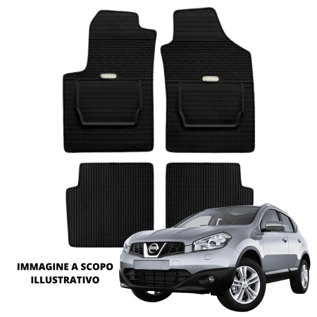 LUCEV Tappetini in Gomma per Nissan Qashqai (07>14), Nero