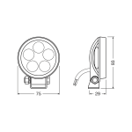 LED-Scheinwerferpaar VX70-SP 550 Lumen 8W – Bild 3
