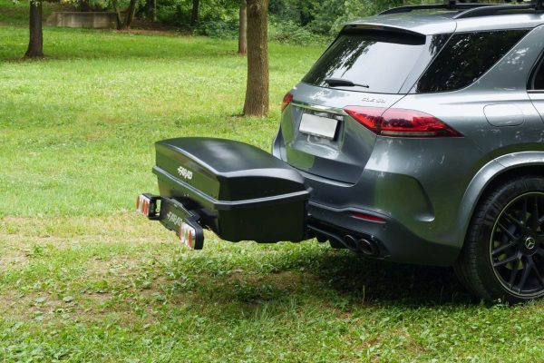 Box da Gancio Traino Farad Maki 300L Omologato e completo di supporto – foto 8