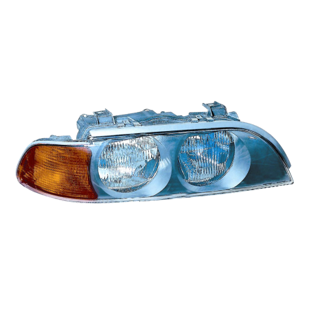 Faro fanale proiettore destro per Bmw Serie 5 E39 95>9/00 Fanalino Arancio