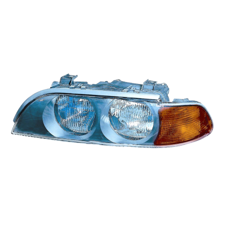 Faro fanale proiettore sinistro per Bmw Serie 5 E39 95>9/00 Fanalino Arancio