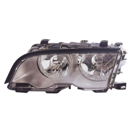 Faro fanale proiettore sinistro per Bmw Serie 3 E46 98>9/01 Cornice Nera