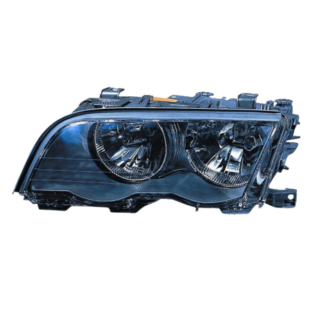 Faro fanale proiettore sinistro per Bmw Serie 3 E46 98>9/01 Cornice Cromata