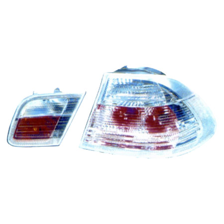 Kit fanali posteriori per Bmw Serie 3 E46 Coupe' 98> Crystal-rosso