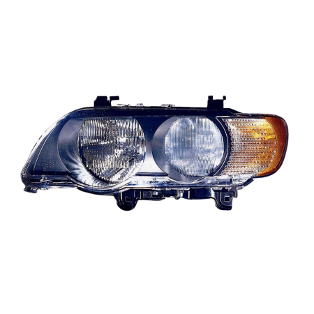 Faro fanale proiettore sinistro per Bmw X5 E53 Fanalino Chiaro 00>11/03