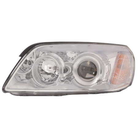 Faro fanale proiettore sinistro per Chevrolet Captiva 06>9/10 Parabola Cromata