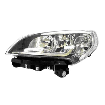Faro fanale proiettore sinistro per Fiat Doblo 8/14> Con Motorino