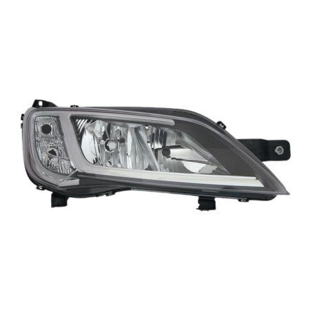 Faro destro fiat ducato 14> citroen jum per 14> Parabola Cromata Con Motore Elettrico