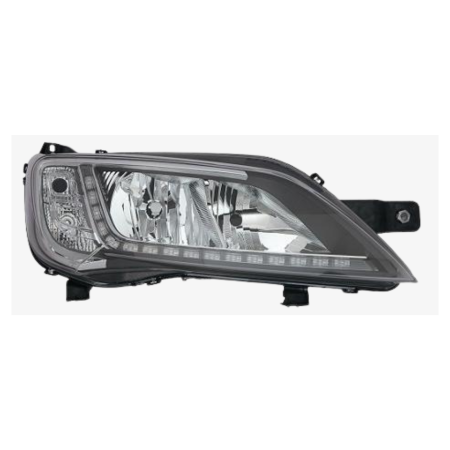 Faro destro fiat ducato 14> citroen jum per 14> Parabola Cromata - Elettrico - A Led