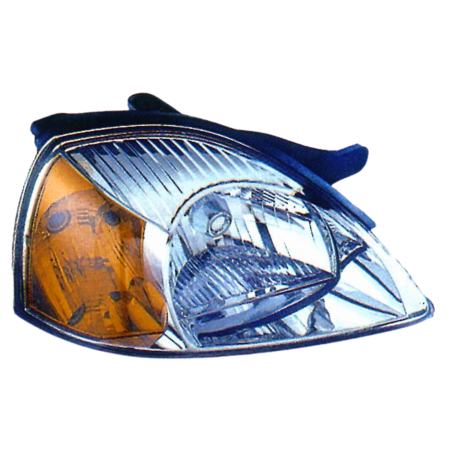 Faro fanale proiettore destro per Kia Rio 11/02>9/05 Fanalino Arancio