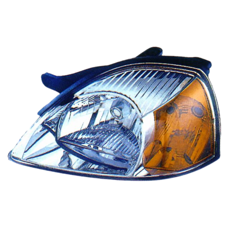 Faro fanale proiettore sinistro per Kia Rio 11/02>9/05 Fanalino Arancio