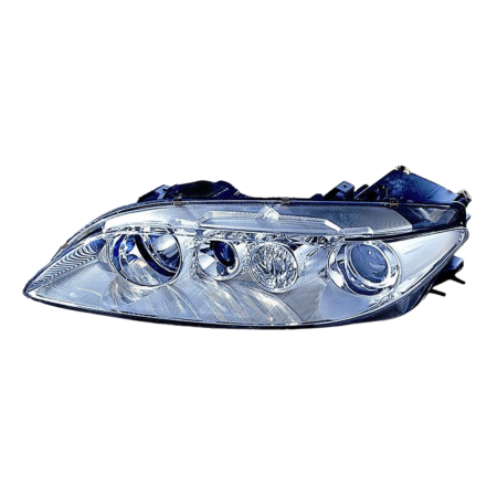 Faro fanale proiettore sinistro per Mazda 6 02>10/05 Cornice Cromata