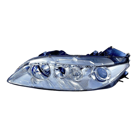 Faro fanale proiettore sinistro per Mazda 6 02>10/05 Cornice Cromata