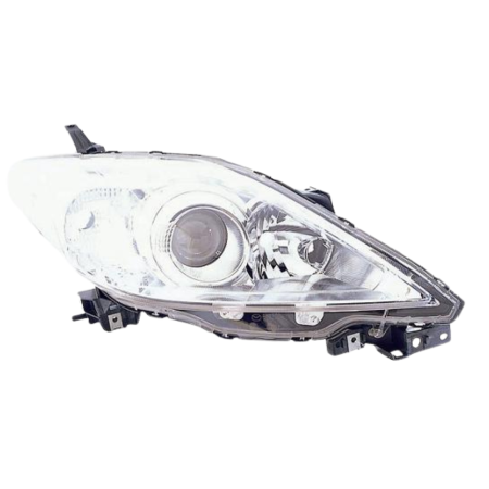 Faro fanale proiettore destro per Mazda 5 2/08>9/10 Parabola Cromata