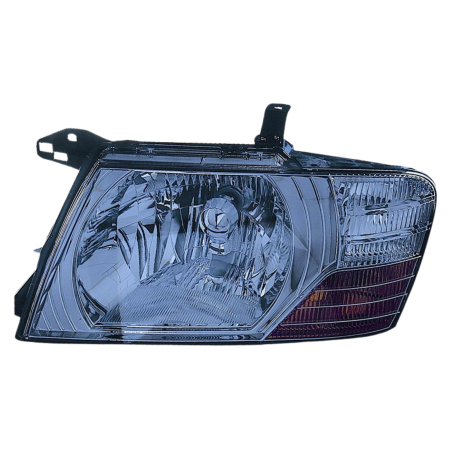 Faro fanale proiettore sinistro per Mitsubishi Pajero 1/03>12/06 Parabola Chiara