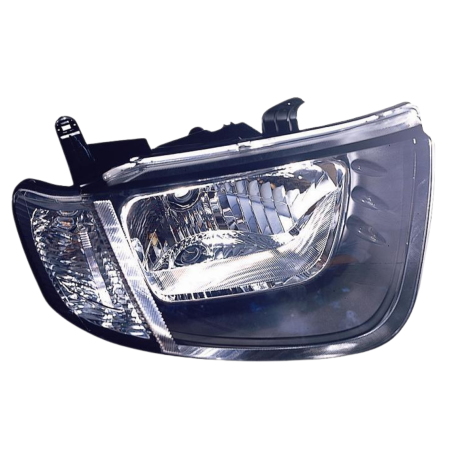 Faro fanale proiettore destro mitsubishi l200 05>2/10 fanalino chiaro cabina singola