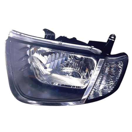 Faro fanale proiettore sinistro mitsubishi l200 05>2/10 fanalino chiaro cabina singola