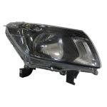 Faro fanale proiettore destro per Nissan Navara Pick-up Parabola Nera 9/15>