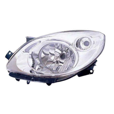 Faro fanale proiettore sinistro per Renault Twingo 3/07> Parabola Cromata