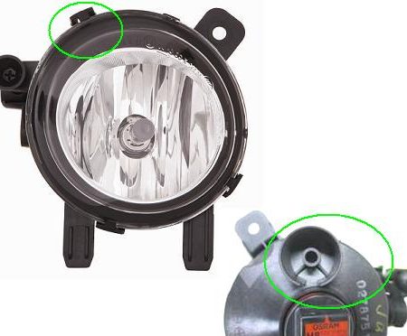 Faro fanalino fendinebbia destro bmw serie 1 f20-f21 8/12> bmw serie 3 f30-f31 2/12>