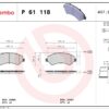 Pastiglie Freno Anteriori Brembo P61118 – Fiat Ducato Citroen Jumper Peugeot Boxer Ram ProMaster – foto 2