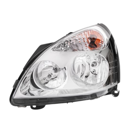 Faro Sinistro H7-H1 Cromato Per Renault Clio 04-05 ricambio originale Hella