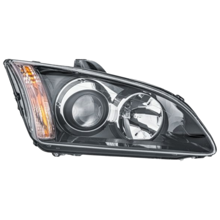 Faro Destro Per Ford Focus Parabola Nera 11/04-08Afs H7-H1 ricambio originale Hella