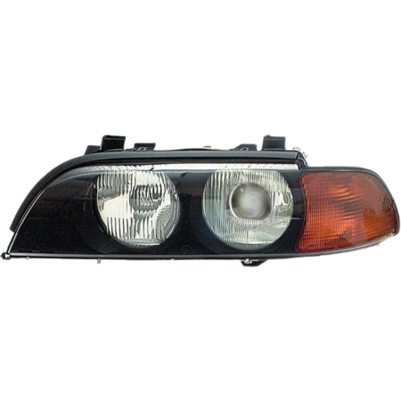 Faro Sinistro Xenon D2S Fanalino Arancio Per Bmw Serie 5 E39 ricambio originale Hella