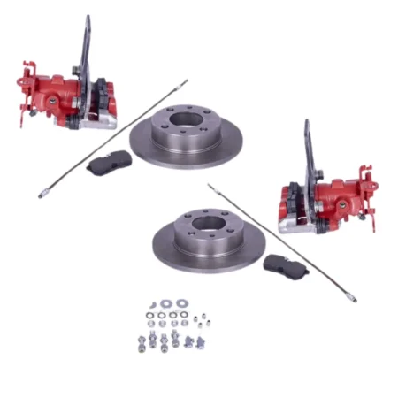 Kit completo freni a disco posteriori con cavo freno a mano per Fiat Panda 141 4x4