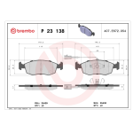 Brembo P23138 Kit pastiglie freno anteriori per FIAT 500 1.3MJT 12 – foto 2
