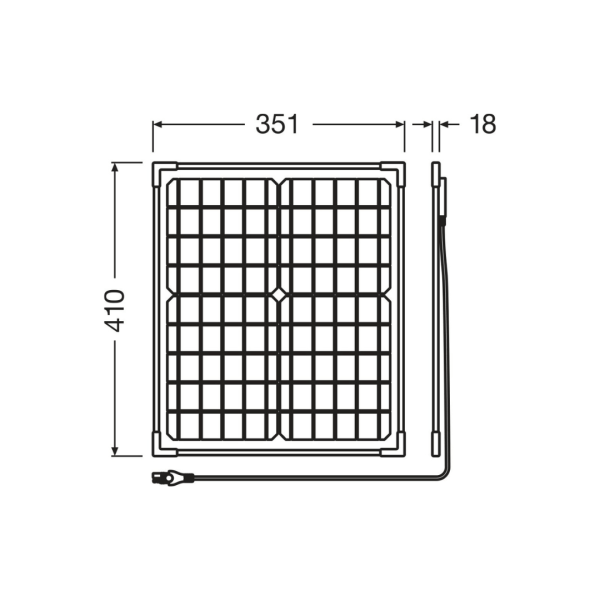 OSRAM BATTERYcharge SOLAR 20W – Solares Batterieladegerät 12V, Schutz vor Polaritätsumkehrung – Bild 4