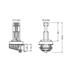 Coppia lampadine Osram H8-H9-H11-H16 LED HL EASY GEN2 – 6000K luce bianca – foto 3