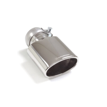 Terminale inox ovale 115 con tubo di entrata int. universale - Ragazzon 01.1050