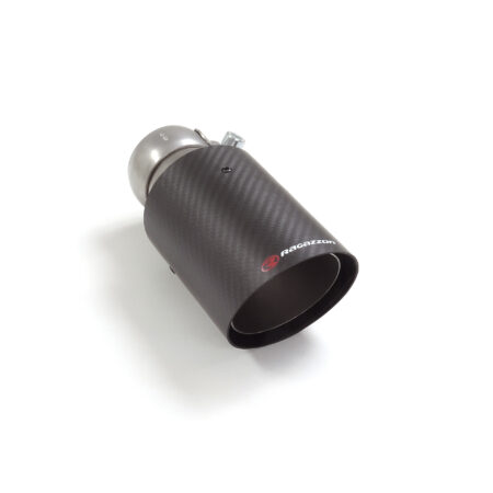 Terminale inox rotondo 90 mm universale Carbon Shot - Ragazzon 01.7350