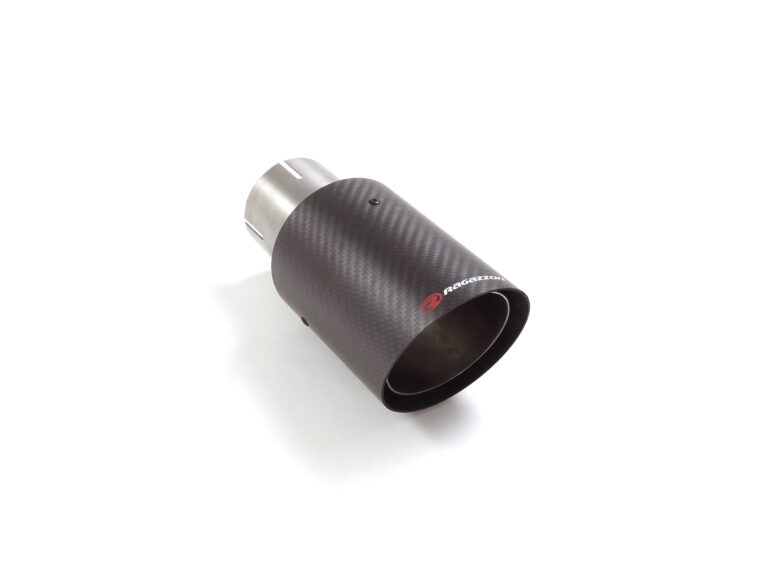 Terminale inox rotondo 90 mm universale Carbon Shot - Ragazzon 01.7360