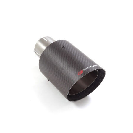 Terminale inox rotondo 100 mm universale Carbon Shot - Ragazzon 01.7450