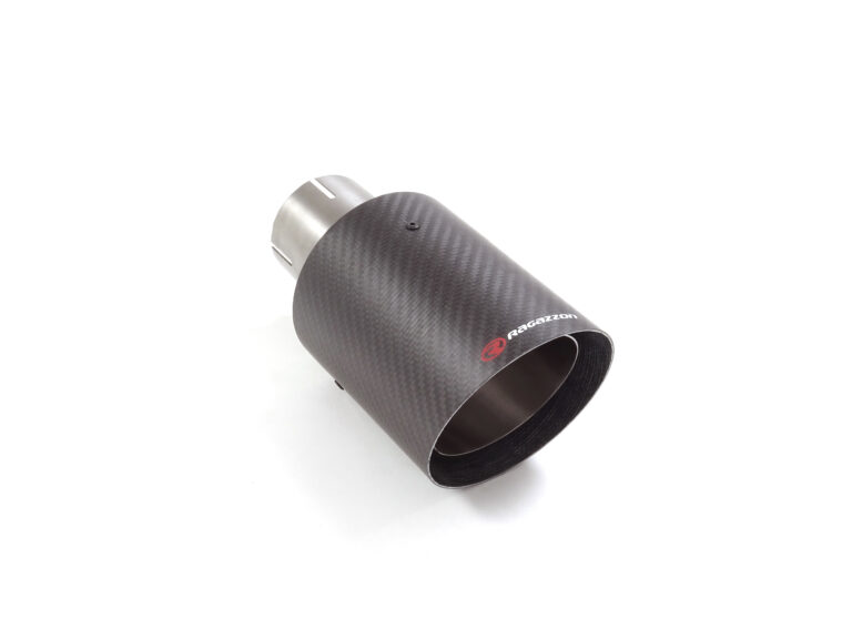 Terminale inox rotondo 100 mm universale Carbon Shot - Ragazzon 01.7450