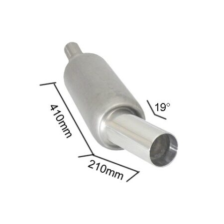 Posteriore inox universale con terminale 90 mm universale Sport Line - Ragazzon 18.0446.60