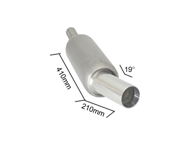 Posteriore inox universale con terminale 90 mm universale Sport Line - Ragazzon 18.0450.60