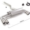 Scarico posteriore BMW Serie 3 G20-G21 omologato Sport Line – Ragazzon 50.0970.58